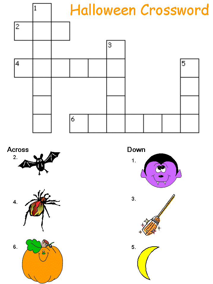 Halloween Crossword Puzzle