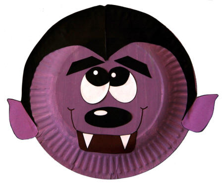 Paper Plate Vampire Craft