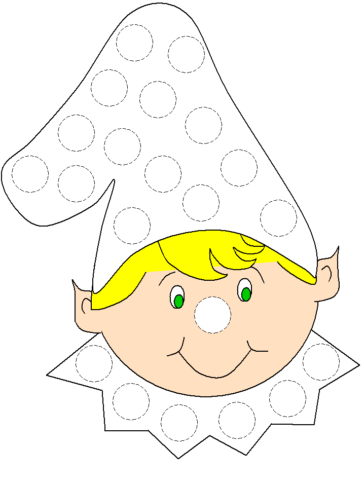 Christmas wlf bingo dauber art