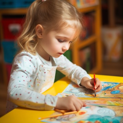 grade one girl making coupon book images