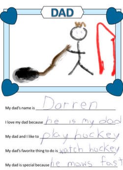 father's day worksheet