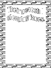 Small scrapbook template - sleeping