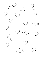 Small scrapbook template - hugs and kisses