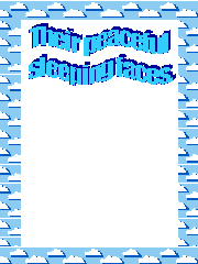 Small scrapbook template - sleeping