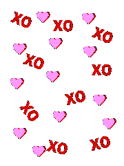 Small scrapbook template - hugs and kisses
