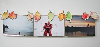 clothespin leaves craft