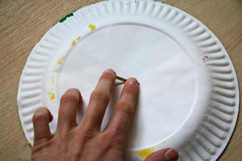 paper plate autumn tree