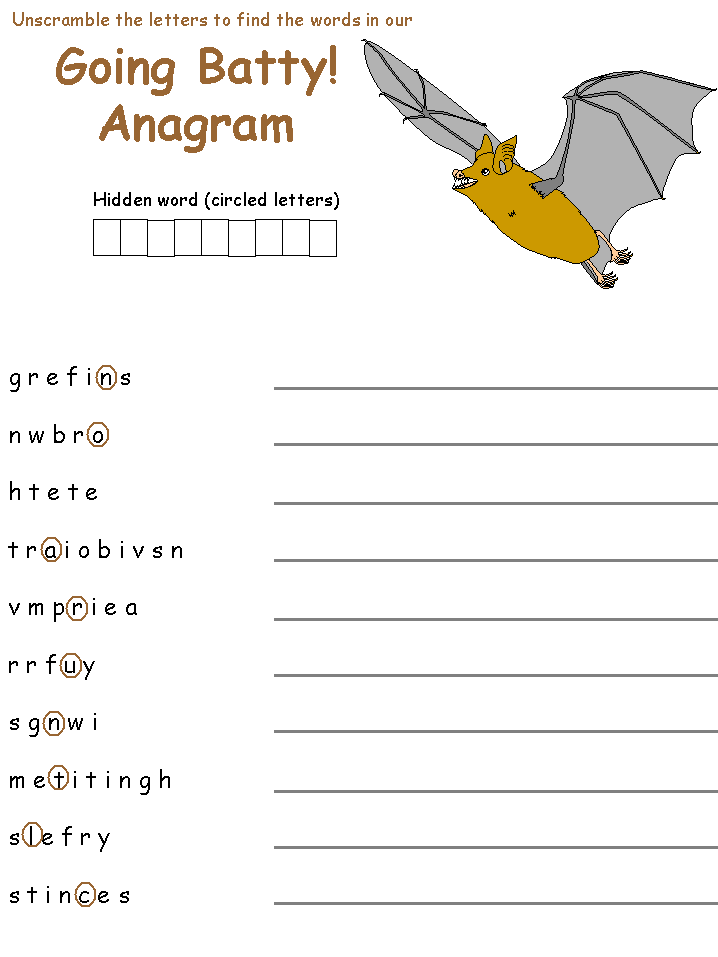 Halloween anagram