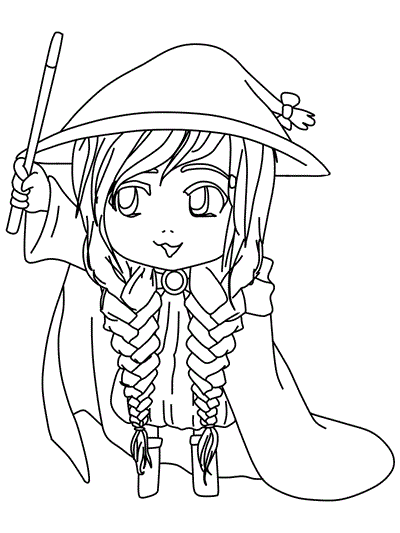 Halloween Chibi: witch