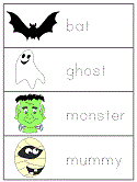 Halloween Word Wall Words