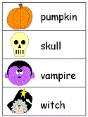 Halloween Word Wall Words