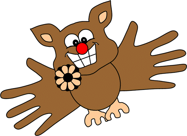 Handprint bat craft