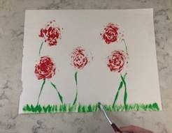 Mother's Day Painted Roses Craft