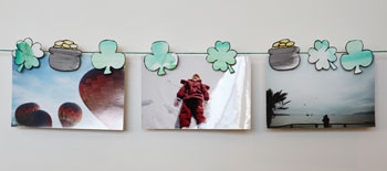 clothespin shamrocks craft