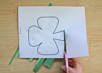 pattern shamrock craft
