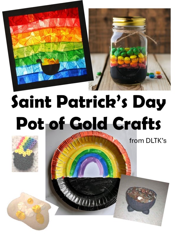 Pot of gold crafts for kids from DLTK's