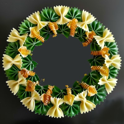 pasta wreath