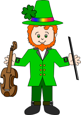 Leprechaun sings a little song