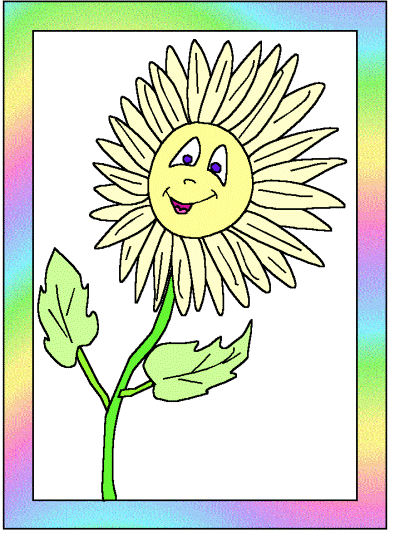 spring flower coloring page