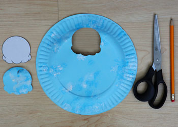 Colour changing ice cream paper plate craft