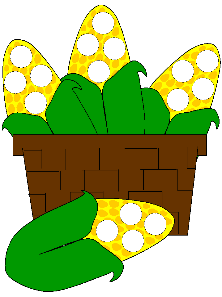 corn cobs Bingo Dauber Art
