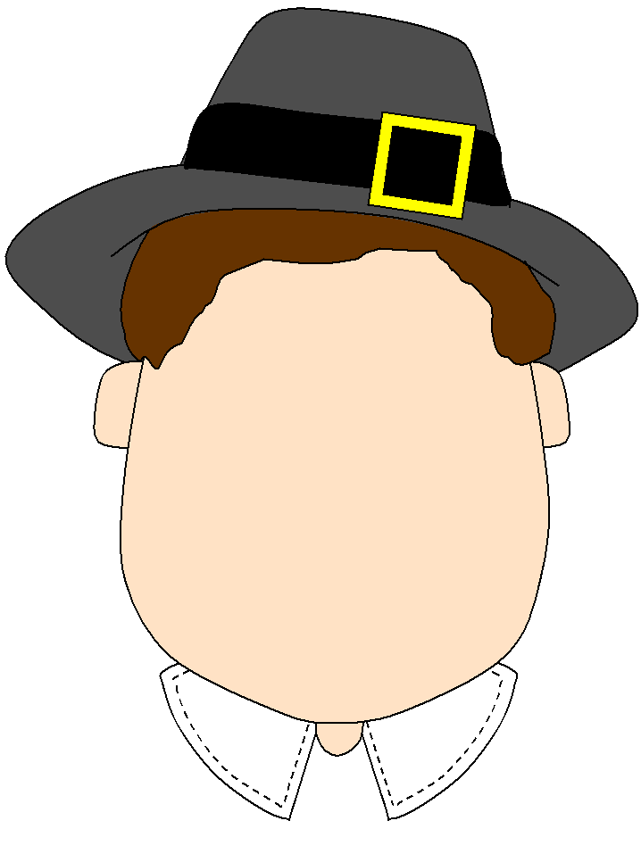 Draw the Face on the Thanksgiving character