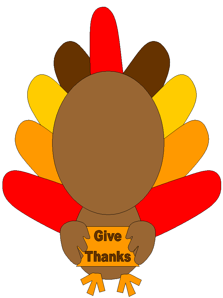 Draw the Face on the Thanksgiving character