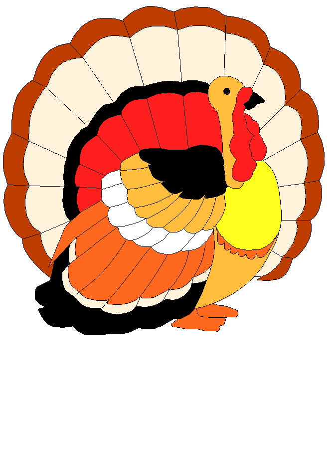 Thanksgiving coloring page of a Turkey