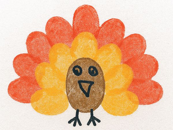 Fingerprint Turkey Craft