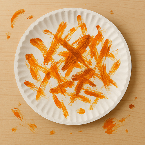 toddler paper plate pumpkin