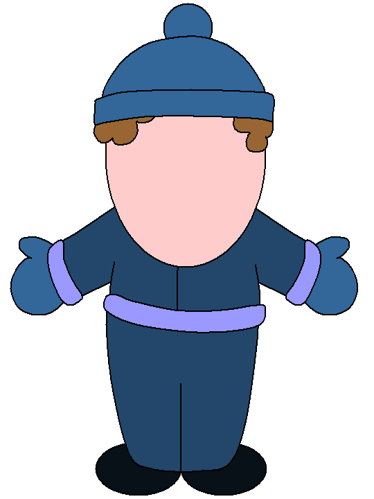 Draw the Face on the winter character