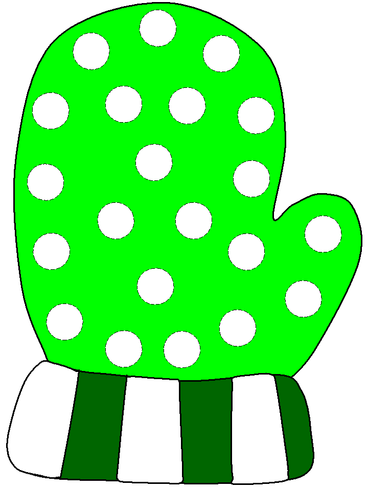Winter Bingo Dauber Art of a mitten