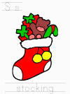 christmas stocking tracer pages
