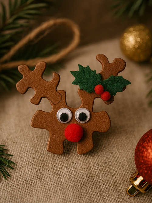 puzzle piece Rudolph Pin
