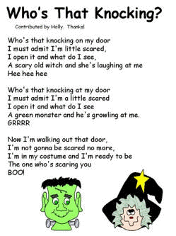 Halloween Poem - Who's That Knocking?