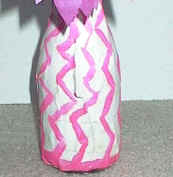 tissue flower vase