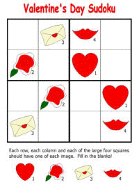 Valentine's Day Sudoku Puzzles
