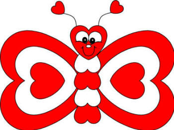 Valentine's Day butterfly craft