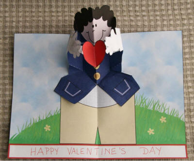 Valentine's Day pop up card