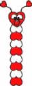 heart caterpillar craft