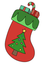 Stocking with Tree