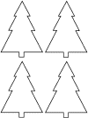 basic shapes Christmas coloring pages