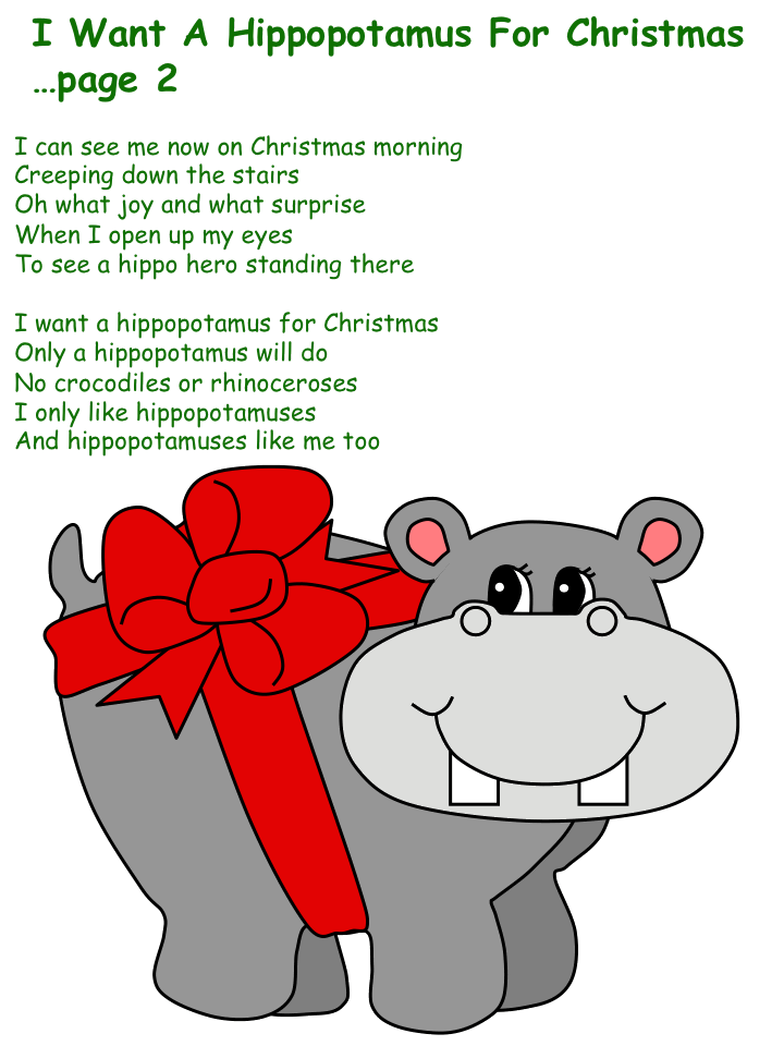 christmas music: Hippopotamus for Christmas