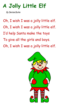 Song:  A Jolly Little Elf