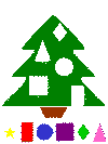 shapes Christmas coloring pages