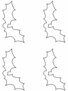 basic shapes Christmas coloring pages