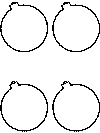 basic shapes Christmas coloring pages