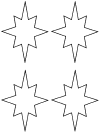 basic shapes Christmas coloring pages