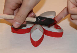 Paint the inside of the 'petals' red if you like.