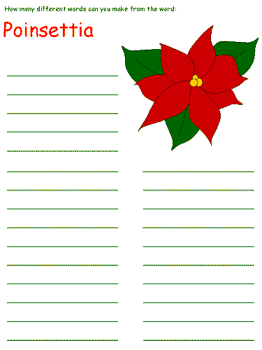 christmas word mining puzzles